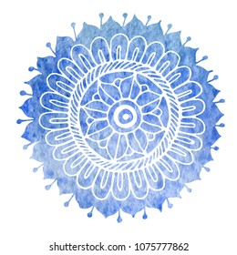 hand-drawn watercolor mandala