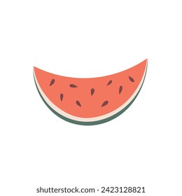 A hand-drawn watermelon. Vector illustration