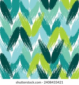Hand-drawn whimsical textured organic vertical lines and stripes vector seamless pattern. Retro 70s seamless colorful geometric pattern. 