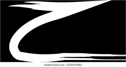 Hand-drawn white ink brush strokes on a black background. Arabic script, hijaiyah, calligraphy.