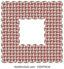 hand-drawn wicker frame, abstract decorative background with place for text
