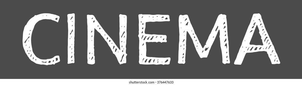 handdrawn-word-cinema-stock-vector-royalty-free-376447633-shutterstock