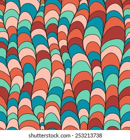 Hand-drawn zentangle color seamless pattern