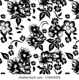Hand-drawn.lined vector illustration.beautiful bouquet.