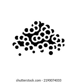 handful of pepper glyph icon vector. handful of pepper sign. isolated symbol illustration
