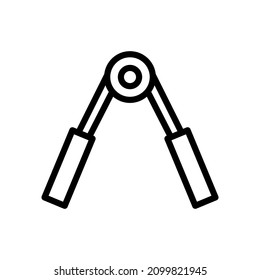 handgrip icon line style vector