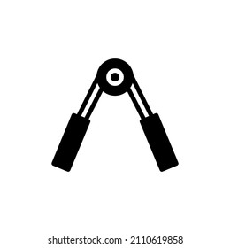 handgrip icon solid style vector