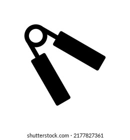Handgriff Symbol Vektorgrafik Logo Vorlage für viele Zwecke. Einzeln auf weißem Hintergrund. Glyph-Stil.