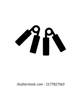 Handgriff Symbol Vektorgrafik Logo Vorlage für viele Zwecke. Einzeln auf weißem Hintergrund. Glyph-Stil.