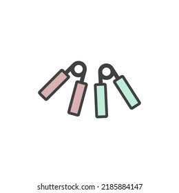 icono de la empuñadura de la plantilla de logotipo de ilustración vectorial para muchos fines. Aislado sobre fondo blanco. caricatura a color completo