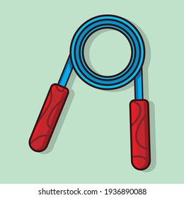 handgrip sport tool isolated cartoon vector illustration in flat style