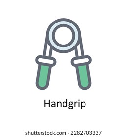 Iconos de contorno de vectores de agarre manual. Material gráfico simple