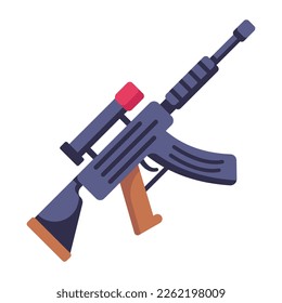 Handgun flat icon with high quality graphics 