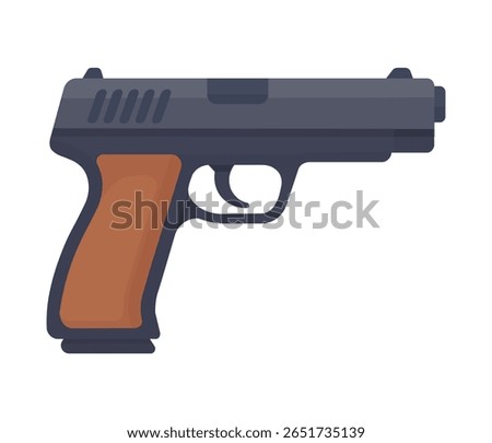 Handgun illustration, pistol, weapon vector Stock photo © 