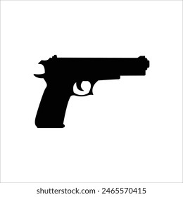 Pistola, pistola, arma. Corte de Vector 