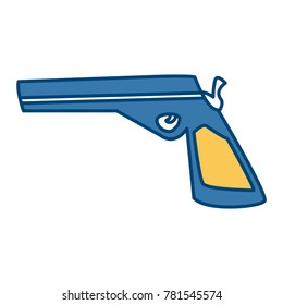 Handgun weapon isolated