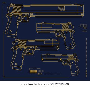 50 mm handgun