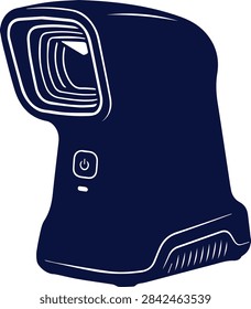 Handheld barcode scanner inventory reader retail POS device vector