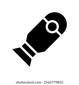 Handheld blender silhouette. Concept of cooking, kitchen, and appliance.