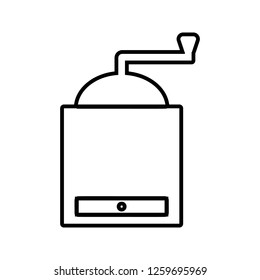 hand-held coffee grinder icon. Element of kitchen tools for mobile concept and web apps icon. Thin line icon for website design and development, app development