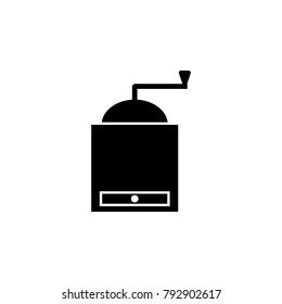 hand-held coffee grinder icon. Elements of kitchen tools icon. Premium quality graphic design. Signs, outline symbols collection icon for websites, web design, mobile app on white background