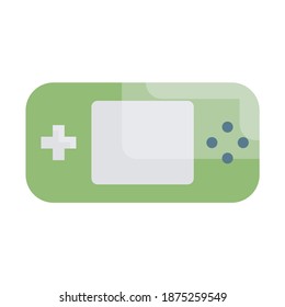 Handheld Console Flat Vector Illustration. EPS 10 File 