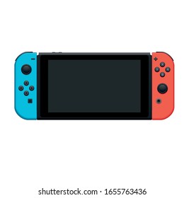 handheld console gaming and gadget high vector illustration