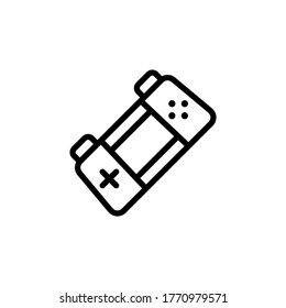 Handheld console icon. Simple line, outline vector elements of video game icons for ui and ux, website or mobile application
