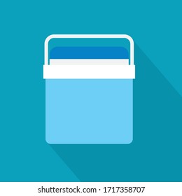 handheld cooling box icon- vector illustration