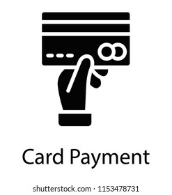 
A handheld debit card showing the concept of card payment or online payment 
