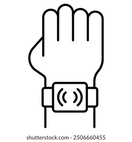 Handheld Device Icon Design. Represents Handheld Equipment, Portable Device, Mobile Technology, Handheld Technology. Vector icon.