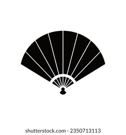 handheld fan icon vector logo template