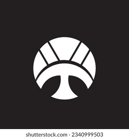 hand-held fan japan logo icon.