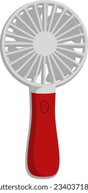 handheld fan mini vector illustration design