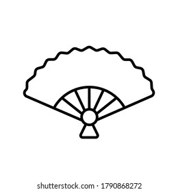 hand-held fan vector simple design