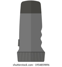 Handheld flashlight vector isolated on white background