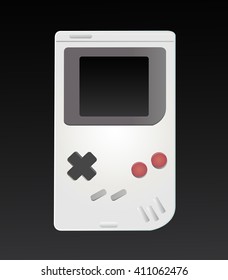 A Handheld Game Console Design Vector Illustration