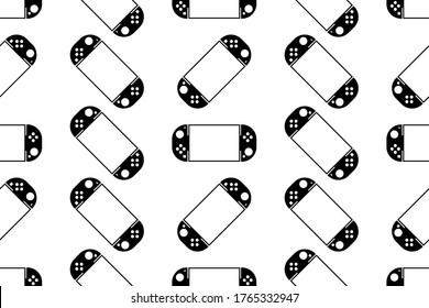 Handheld game console devices.  flat  seamless pattern vector EPS10