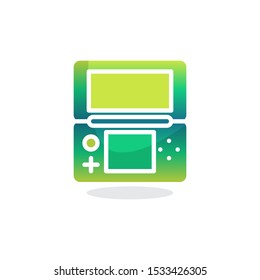 Handheld Game Console flat icon, vector sign, Folding game console colorful pictogram isolated on white. Symbol, logo illustration. Flat style design