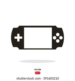 Handheld game console. Game gadget Icon 