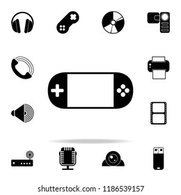 hand-held game console icon. Media icons universal set for web and mobile