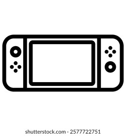  handheld game console icon in outline style on white background