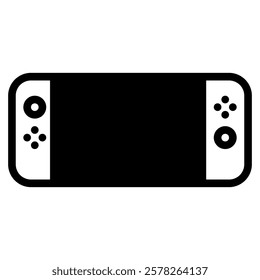 handheld game console icon in semi solid style on white background