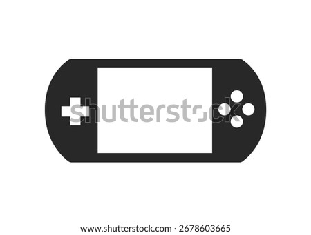 Handheld game console icon stock illustration