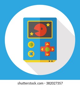 Handheld game consoles flat icon