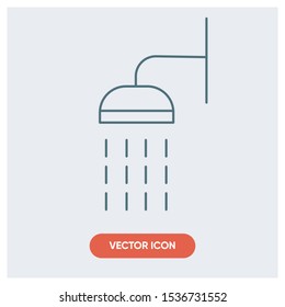 handheld heads shower vector icon