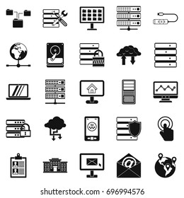 Handheld icons set. Simple set of 25 handheld vector icons for web isolated on white background