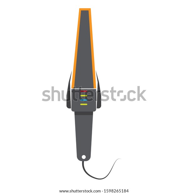 Handheld Metal Detector clip art design vector\
illustration image