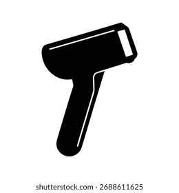 Handheld-Scanner Silhouette Vektorgrafik