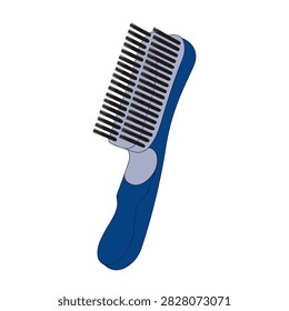 handheld scrub brush with dense bristles and an ergonomic curved handle, isolated on a clean white background. Suitable for household cleaning, surface scrubbing, and cleaning tool concepts.